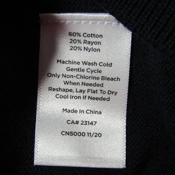 Talbots Navy Blue Multicolor Butterfly Sweater Women Size XL Long Sleeve New Tag - Picture 7 of 8